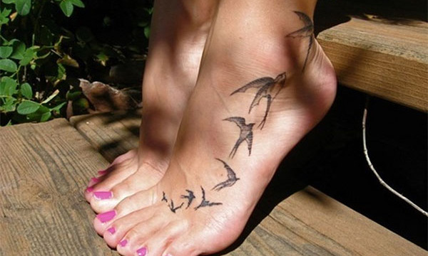 Татуировки на ступне