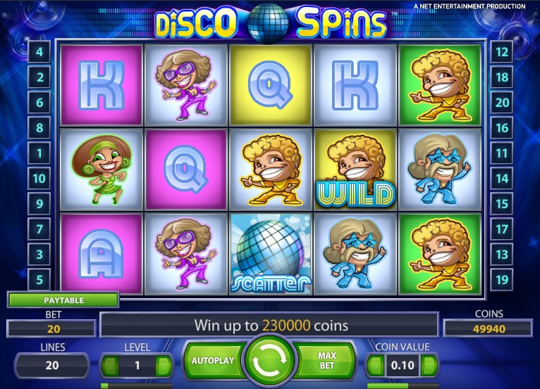 Музыкальный игровой автомат Disco Spins