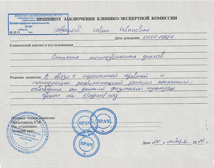 Как оформляется справка КЭК?