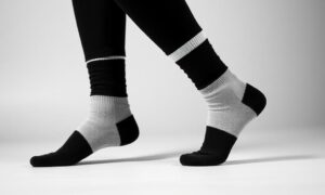 Носки с ахроматикой: чёрно-белый стиль