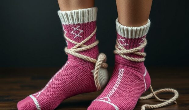 Носки с узлами: связь элементов