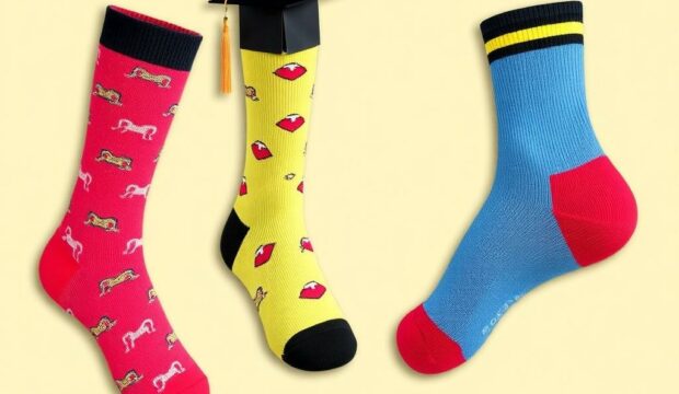 Носки на выпускной: яркие акценты