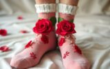 Носки с цветами: романтичный штрих