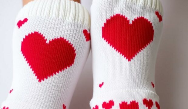 Носки с сердечками: любовь в деталях