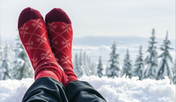 Носки с метелью: вихрь стиля