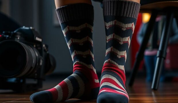 Носки для видеосъёмки: стильные и заметные