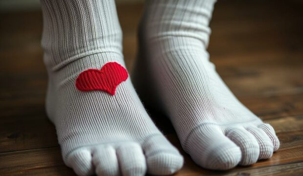 Носки с сердцем: символ любви и жизни