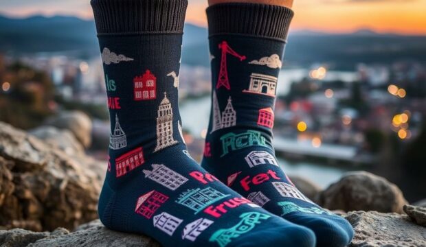 Носки с достопримечательностями: память о поездках