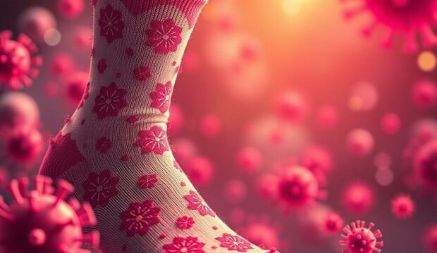Носки с вирусами: микроскопическая красота