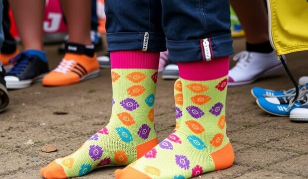 Носки для фестиваля: яркие и необычные