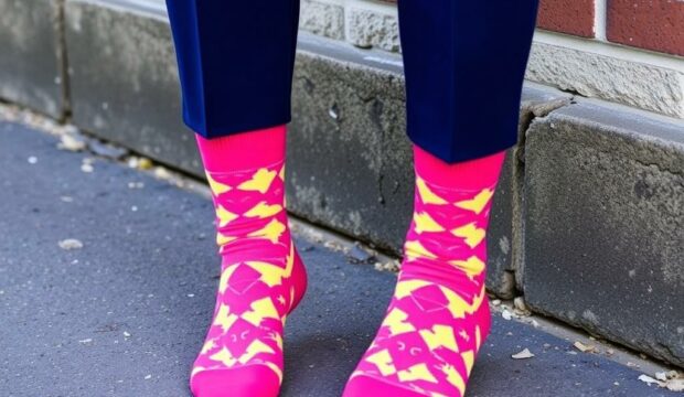 Яркие носки: как вписать в деловой стиль?