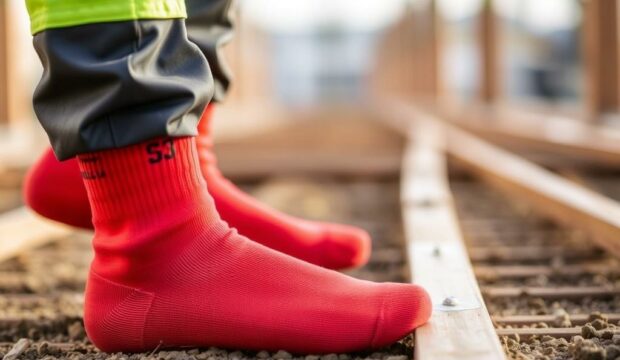 Носки для строителей: защита от травм