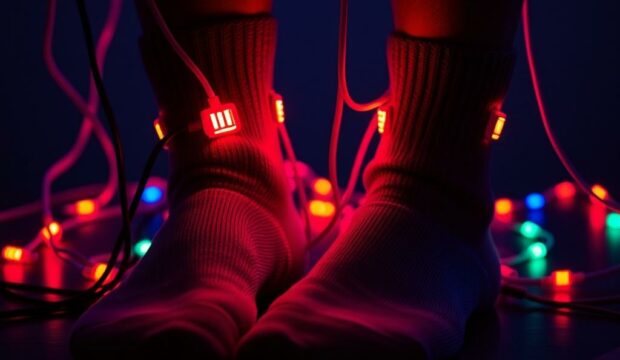 Носки с проводами и разъёмами: техно‑эстетика