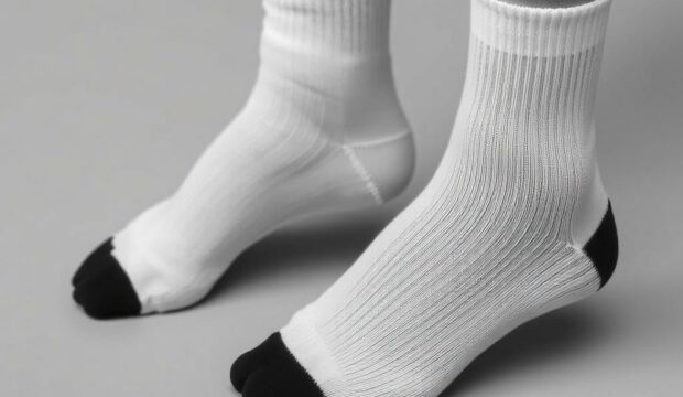 Монохромные носки: минимализм в деталях