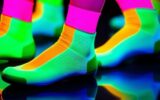 Носки с неоном: светящийся образ