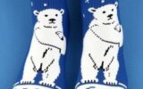 Носки с полярными медведями: арктический шик